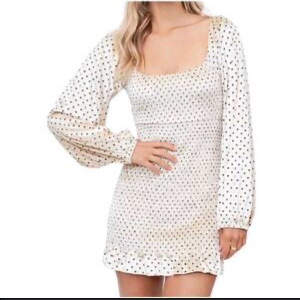 NWT Emory Park Smocked Long‎ Sleeve Mini Dress